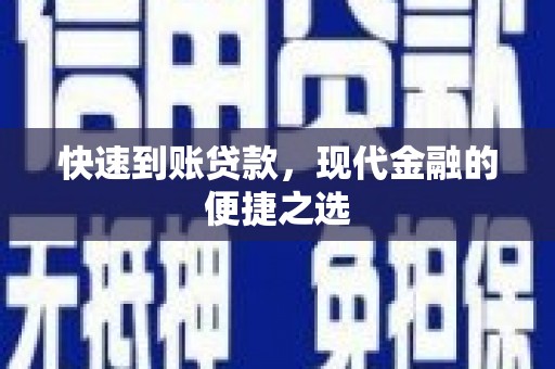 肥西快速到账贷款，现代金融的便捷之选